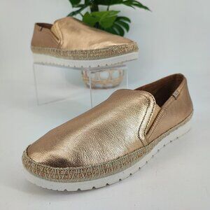Skechers Bobs Woman’s Flexpadrille 3.0 Slip On Gold Flats Size 9